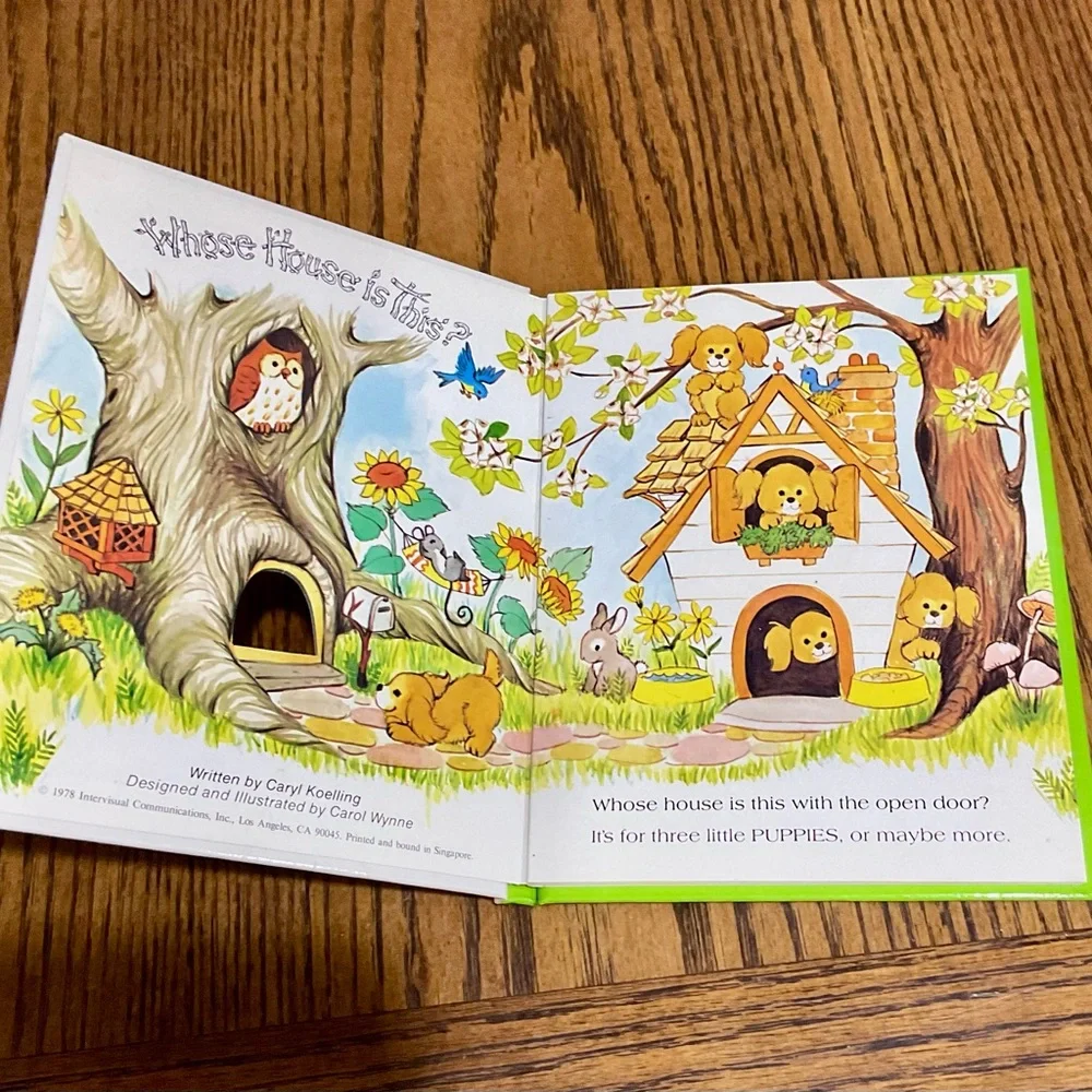 7 Colorful Children's Storybooks 📚Mouse finger puppet, tell time/clock ⏰